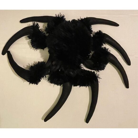 Folkmanis Black Plush Spider puppet Black Hand Glove Puppet Movie Prop Eight Leg - Picture 3 of 13